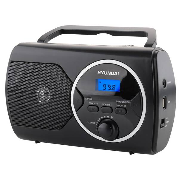 Radiopřijímač Hyundai PR 570PLLUB černý (Náhradní obal / Silně deformovaný obal 2300015620)