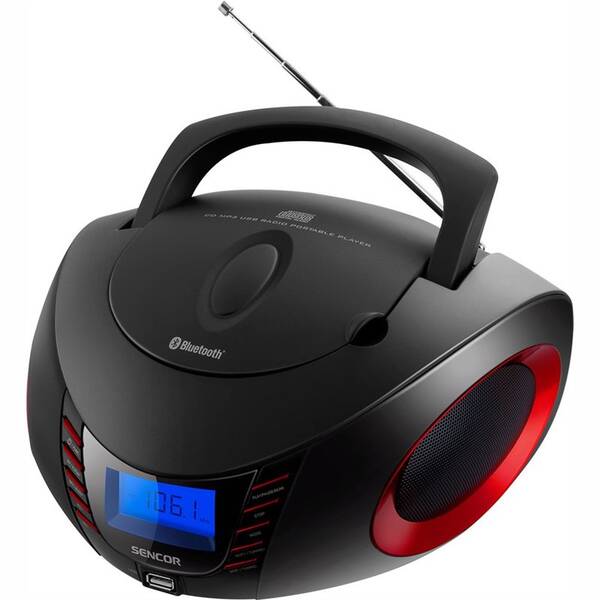 Rádioprijímač s CD Sencor SPT 3600 čierny/červený