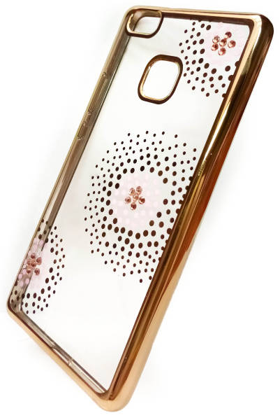 Kryt na mobil Beeyo Flower Dots pro Huawei P9 Lite (BEAHUP9LTPUFLGO) zlatý