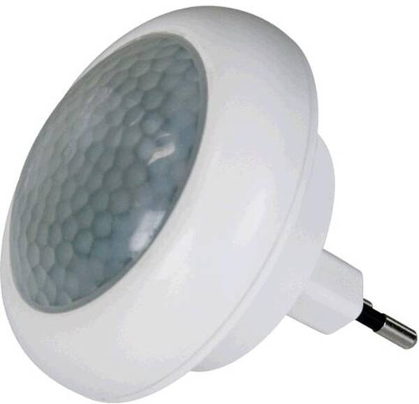 Noční světlo EMOS do zásuvky, 8 x LED s PIR čidlem (1456000040) bílé (vrácené zboží 8801002608)
