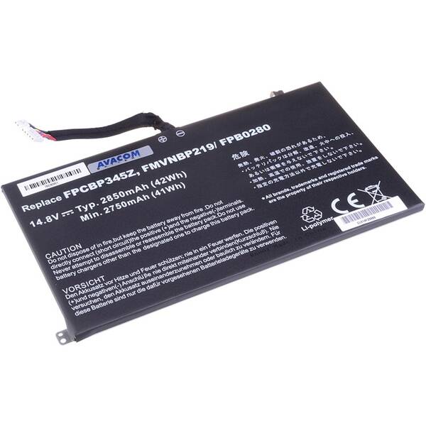 Batéria Avacom Fujitsu LifeBook UH572, Li-Pol 14,8V 2850mAh/42Wh (NOFS-UH572-42P)