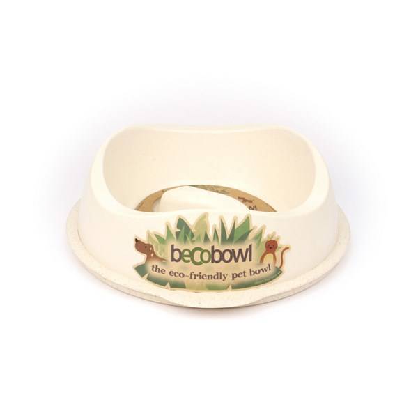 Miska BecoPets Beco Bowl Slow Feed L 1,25l přírodní
