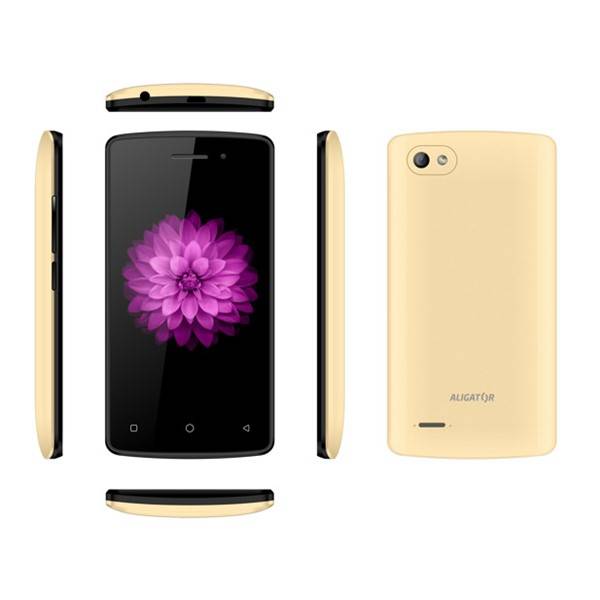 Mobilní telefon Aligator S4070 Duo (AS4070GD) zlatý