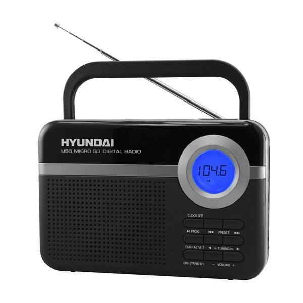 Radiopřijímač Hyundai PR 471 PLL SU BS černý
