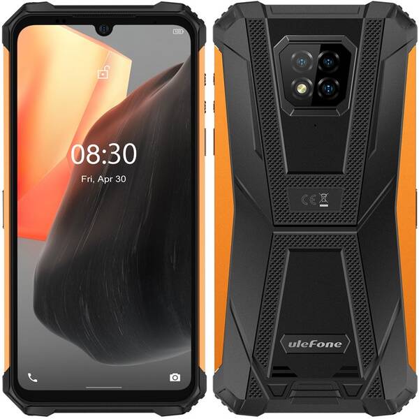 Mobilný telefón UleFone Armor 8 Pro 6+128GB (ULE000415) čierny/oranžový