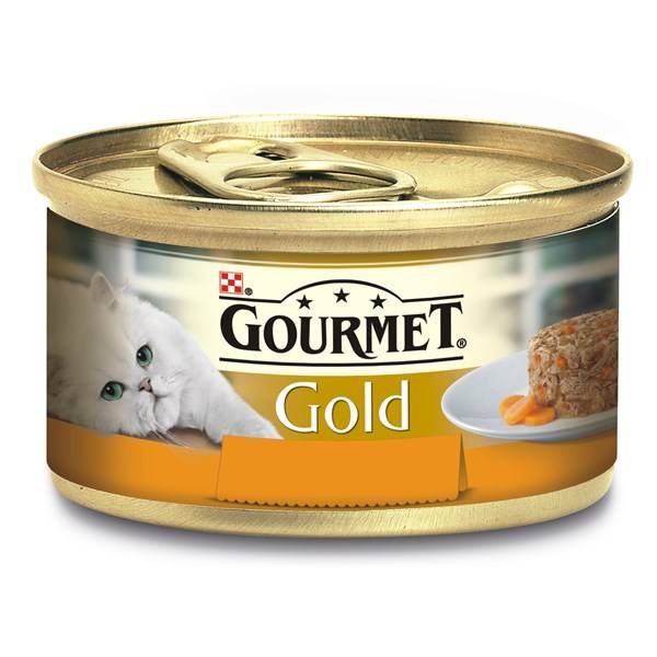 Konzerva Gourmet Gold Savoury Cake s kuřetem a mrkví 85g
