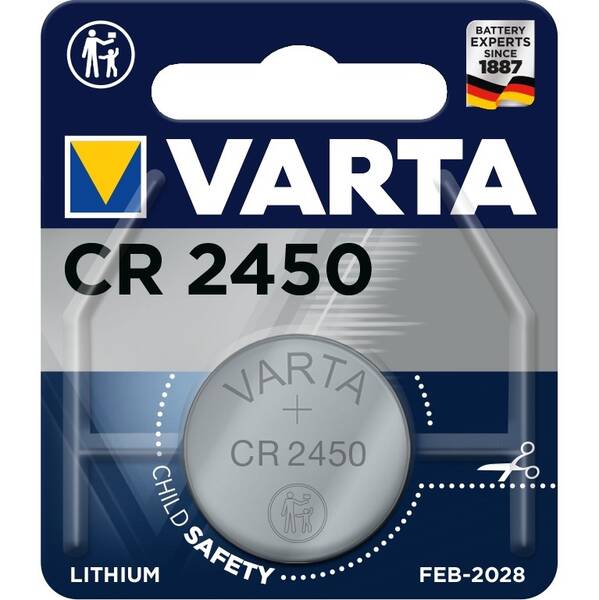 Batéria lítiová Varta CR2450, blister 1ks (6450112401)