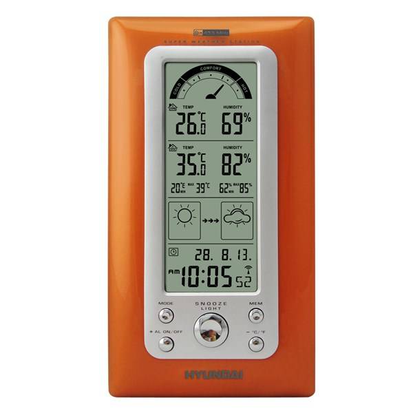 Meteorologická stanice Hyundai WSC 2208 O oranžová