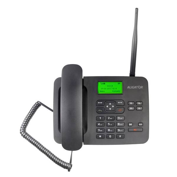 Domácí telefon Aligator T100 (stolní) (AT100B) černý (vráceno - použito 8801134693)
