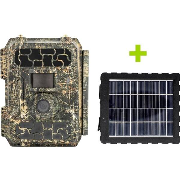 Fotopasca OXE Panther 4G + solárny panel zelená/hnedá