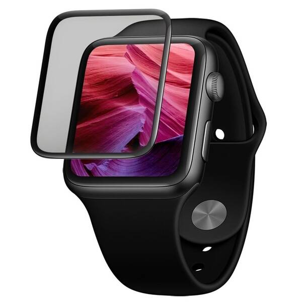 Tvrdené sklo FIXED 3D Full-Cover na Apple Watch 42mm (FIXG3D-435-BK) čierne