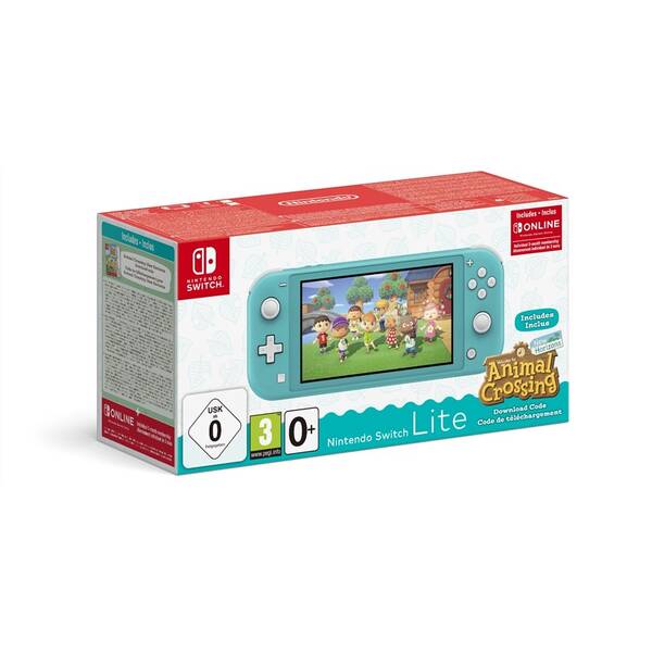 Herní konzole Nintendo Switch Lite + Animal Crossing: New Horizons + Nintendo SWITCH online předplatné na 3 měsíce (NSH130) modrá