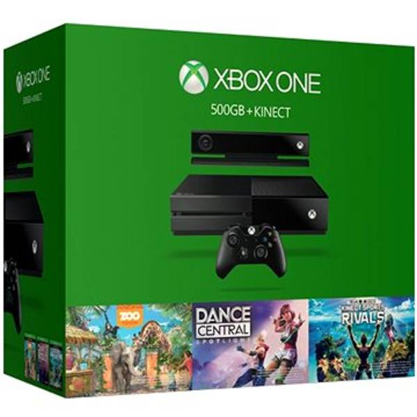 Herní konzole Microsoft Xbox One 500GB Kinect + Dance Central Spotlight + Kinect Sports Rivals + Zoo Tycoon (6QZ-00082)