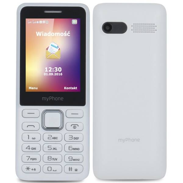 Mobilní telefon myPhone 6310 Dual SIM (TELMY6310WH) bílý (vráceno - použito 8801127480)