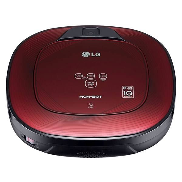 Robotický vysavač LG Hom-Bot Square VR86010RR Dual Eye 2.0™, Daily Carpet Care+ červený