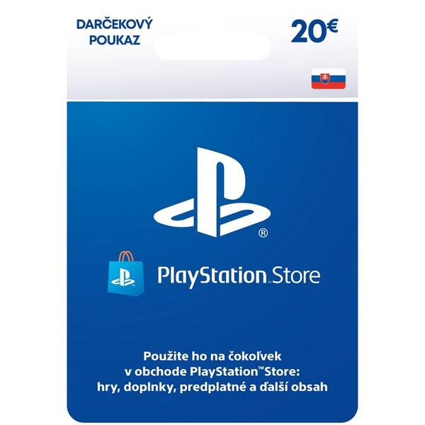 Predplatená karta Sony PLAYSTATION STORE – DÁRKOVA KARTA 20 EUR - pouze pro SK PS Store (PS719899440)