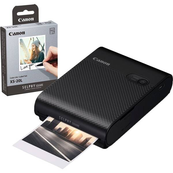 Fototlačiareň Canon Selphy Square QX10 + fotopapiere 20 ks čierna