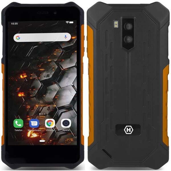 Mobilný telefón myPhone Hammer Iron 3 LTE (TELMYAHIRON3LOR) čierny/oranžový