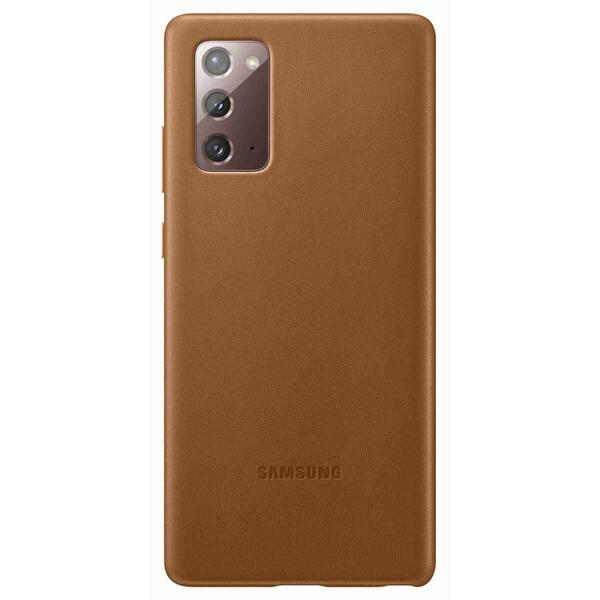 Kryt na mobil Samsung Leather Cover na Galaxy Note20 (EF-VN980LAEGEU) hnědý
