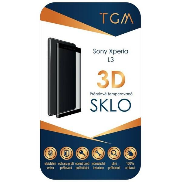 Tvrzené sklo TGM 3D na Sony Xperia L3 (TGM3DSXL3)