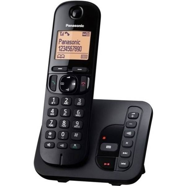 Domácí telefon Panasonic KX-TGC220FXB  se záznamníkem (KX-TGC220FXB ) černý