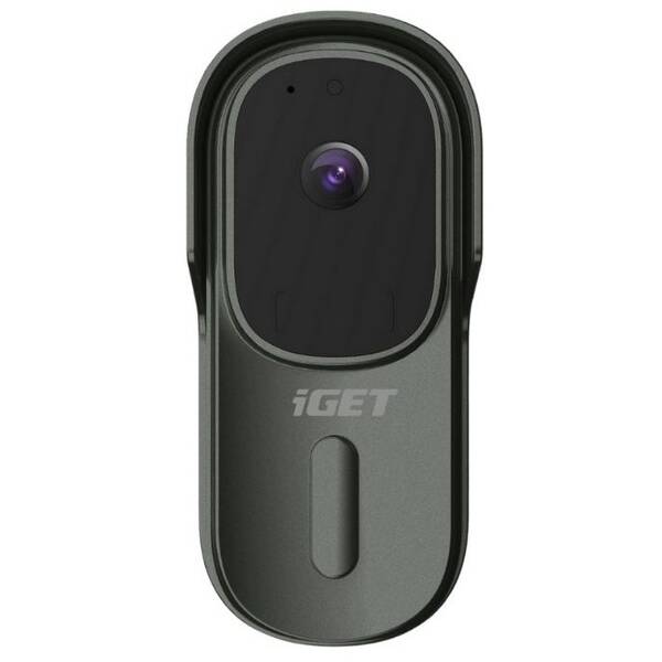 Zvonek bezdrátový iGET HOME Doorbell DS1 (DS1 Anthracite) šedý (jako nové 8801510932)