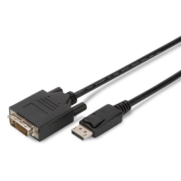Kabel Digitus DisplayPort - DVI (24+1), 1m (AK-340301-010-S) černý (vráceno - použito 8801009052)