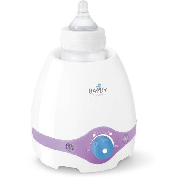 Ohřívač kojeneckých lahví BAYBY BBW 2000 3v1 bílý/fialový (vráceno - použito 8801139939)