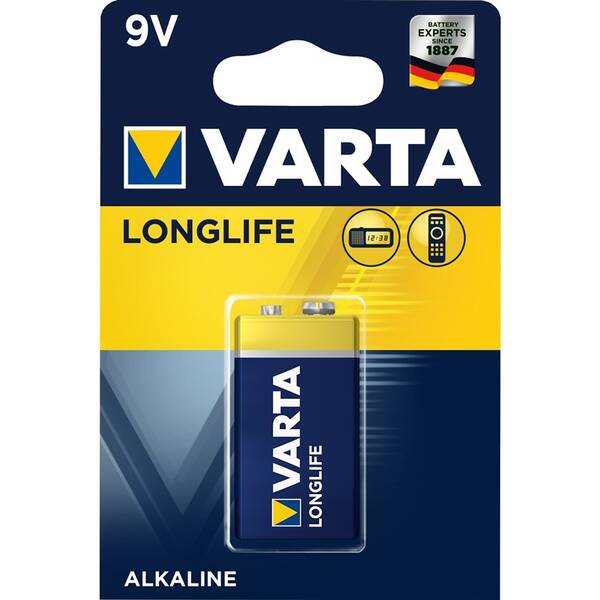 Batéria alkalická Varta Longlife 9V, 6LP3146, blister 1ks (4122101411)