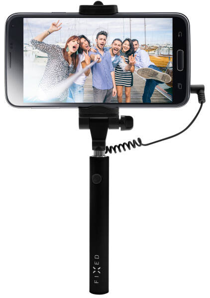 Selfie tyč FIXED Snap Mini - černá (FIXSS-SNM-BK) černá (vráceno - použito 8800930492)