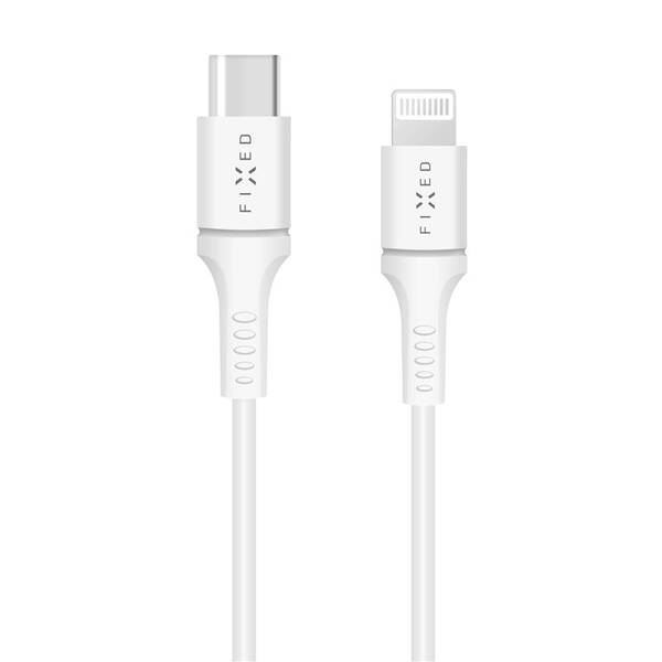 Kabel FIXED USB-C/Lightning, PD, MFi, 18W, 2m (FIXD-CL2M-WH) bílý