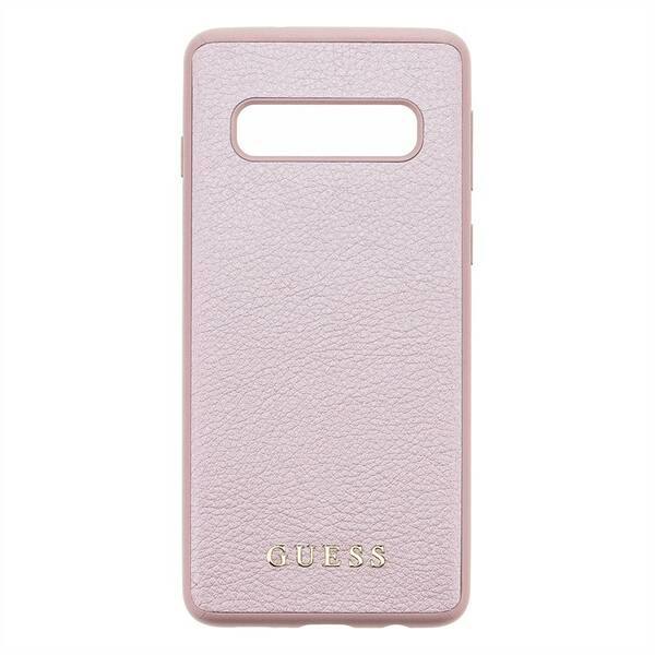 Kryt na mobil Guess Iridescent pro Samsung Galaxy S10 (GUHCS10IGLRG) růžový