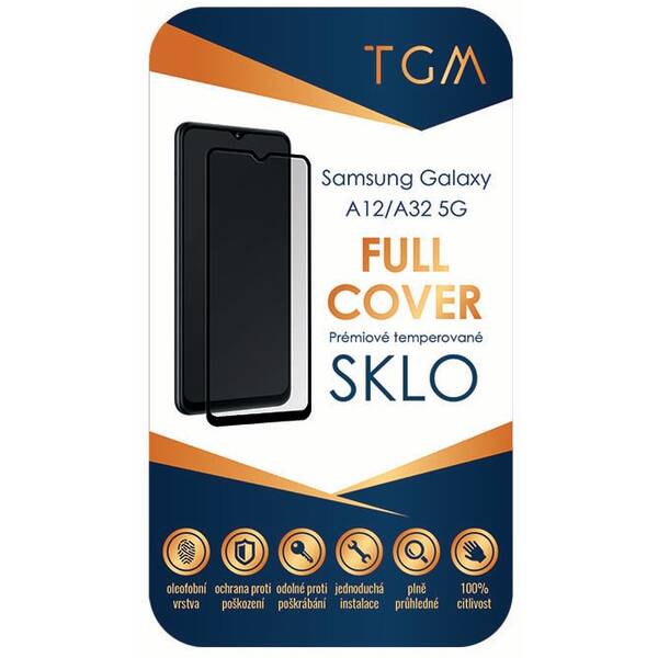 Tvrzené sklo TGM Full Cover na Samsung Galaxy A12/A32 5G (TGMFCSGA12) černé
