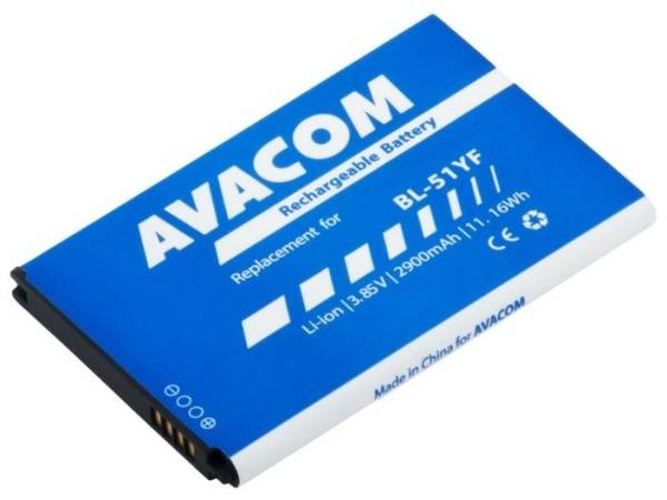 Baterie Avacom pro LG H815 G4, Li-Ion 3,85V 2900mAh (náhrada BL-51YF) (GSLG-LG320-S2900) (poškozený obal 8801094480)