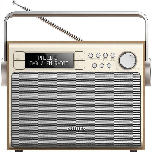 Radiopřijímač s DAB+ Philips AE5020 zlatý/dřevo