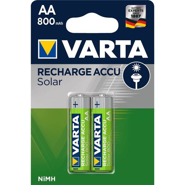 Batéria nabíjacia Varta Solar Rechargeable Accu AA, HR06, 800mAh, blister 2ks (56736101402)