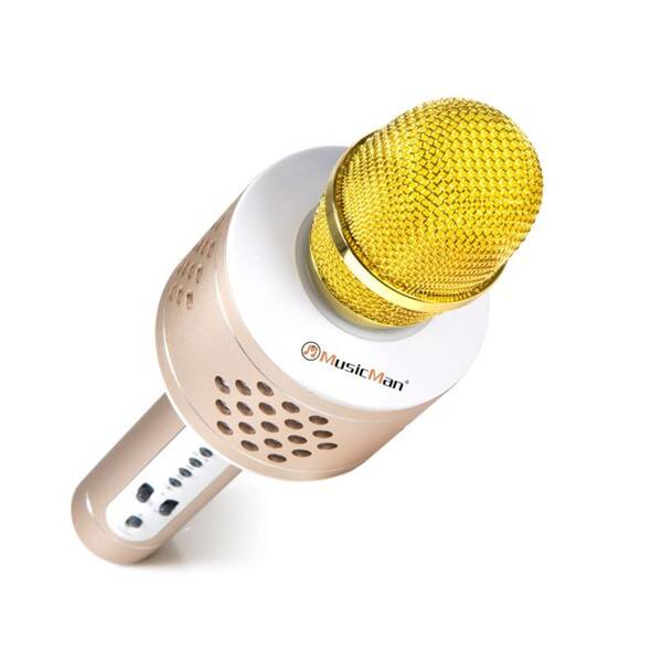 Karaoke mikrofon Technaxx BT-X35 (4611) stříbrný/zlatý