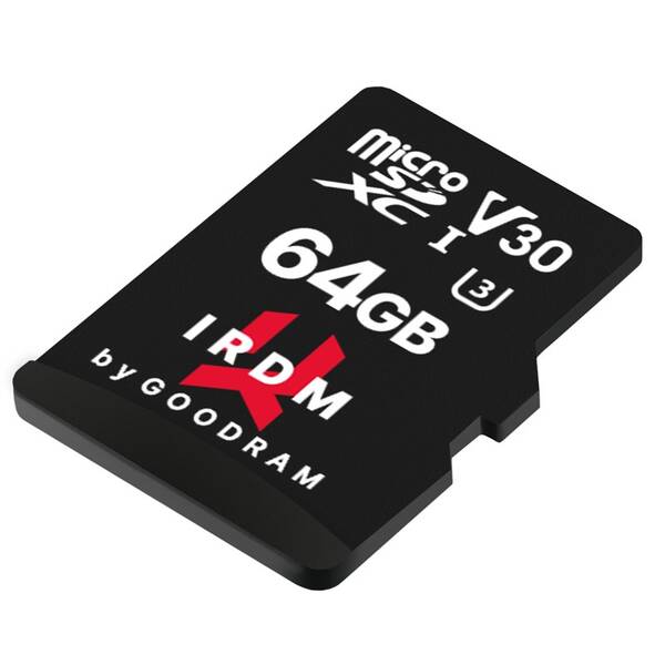 Paměťová karta Goodram MicroSDXC 64GB UHS I U3 + adaptér (IR-M3AA-0640R12)