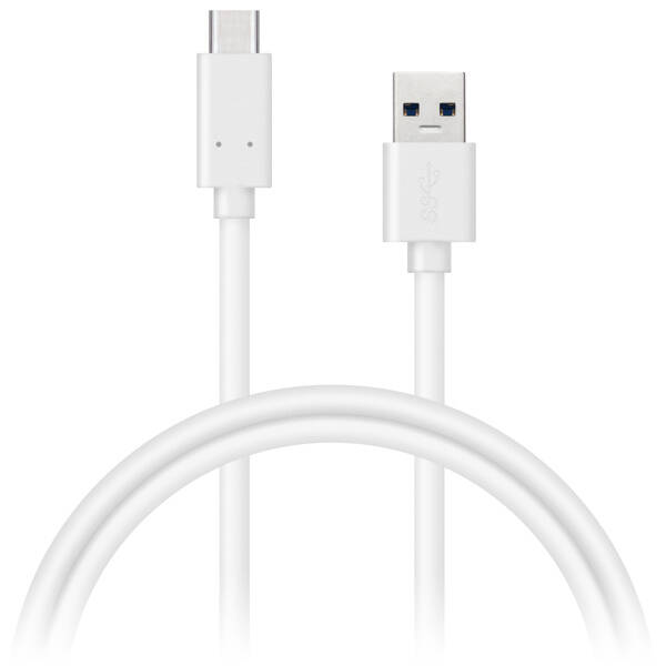 Kábel Connect IT USB/USB-C, 1 m (CI-1177) biely