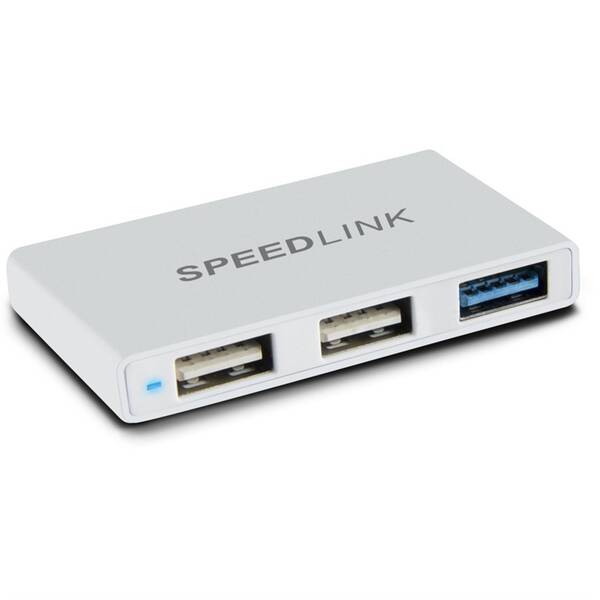 USB Hub Speed Link Pleca USB-C / 1 x USB 3.0, 2 x USB 2.0 (SL-140200-SR) stříbrný