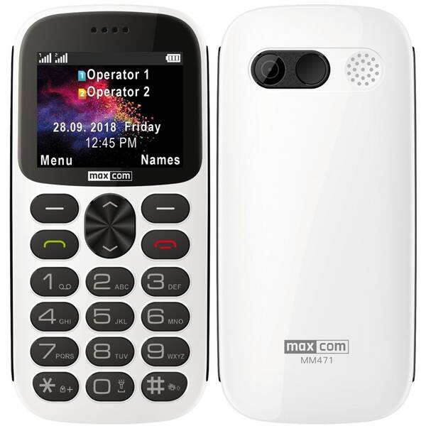Mobilný telefón MaxCom MM471 (MM471BI) biely
