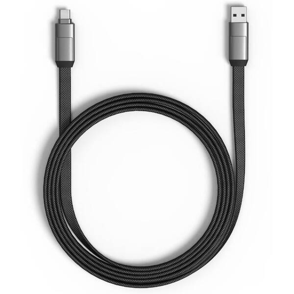 Kabel Rolling Square inCharge 6 Max 6v1 USB, USB-C, Micro USB, Lightning, 1,5m (RS-SIXMAX01R) šedý (vrácené zboží 8801314047)