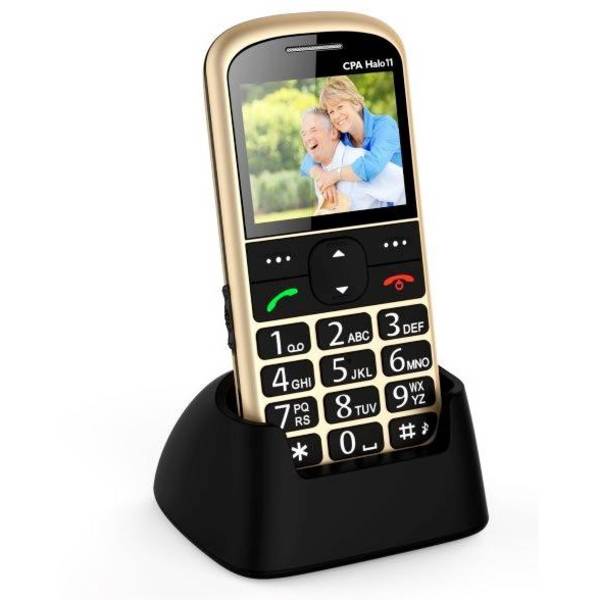 Mobilní telefon CPA Halo 11 Senior (TELMY1011GO) zlatý