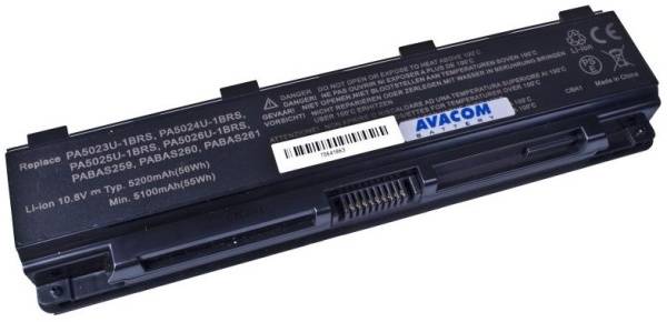 Baterie Avacom pro Toshiba Satellite L850 Li-Ion 10,8V 5200mAh (NOTO-L850B-806)