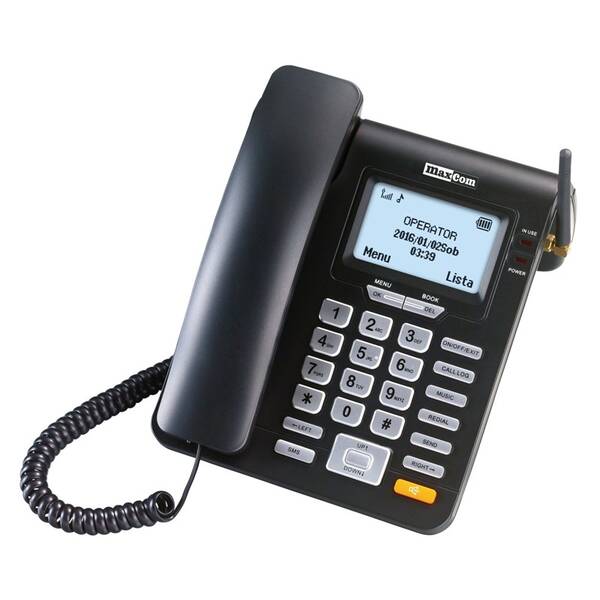 Domácí telefon MaxCom MM28D (MM28DHS) černý (vráceno - použito 8801130722)