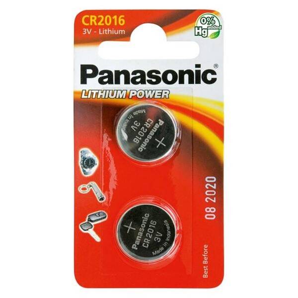 Batéria lítiová Panasonic CR2016, blister 2ks (CR-2016EL/2B)