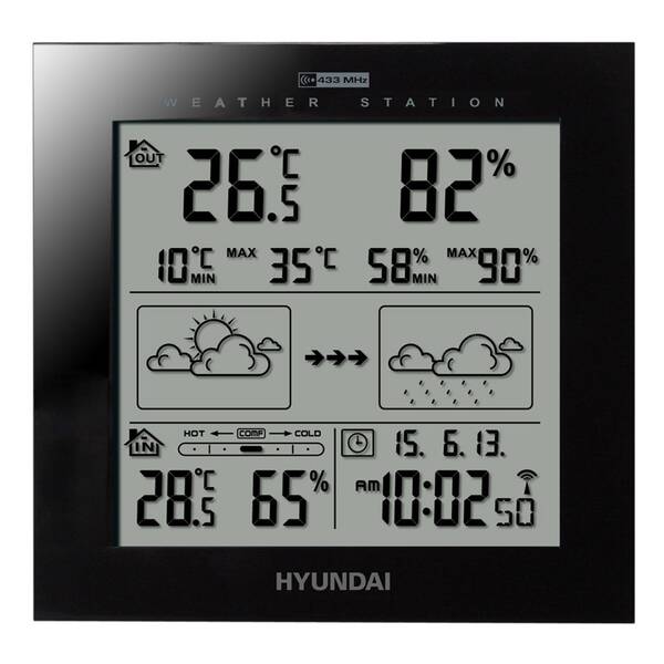 Meteorologická stanica Hyundai WS 2244 B čierna