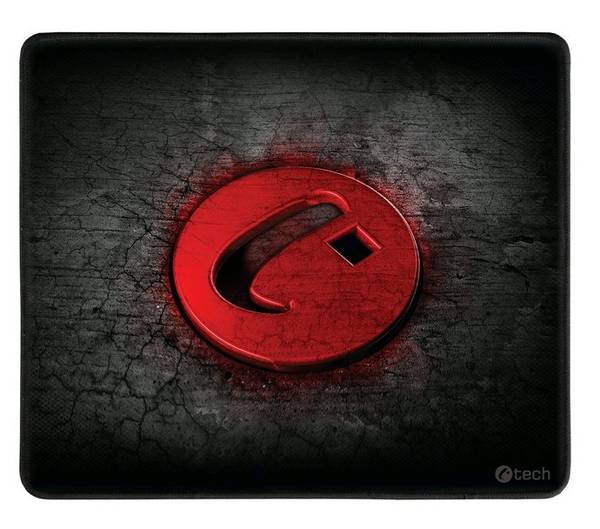 Podložka pod myš C-Tech ANTHEA, 32 x 27 cm (GMP-01) černá/červená