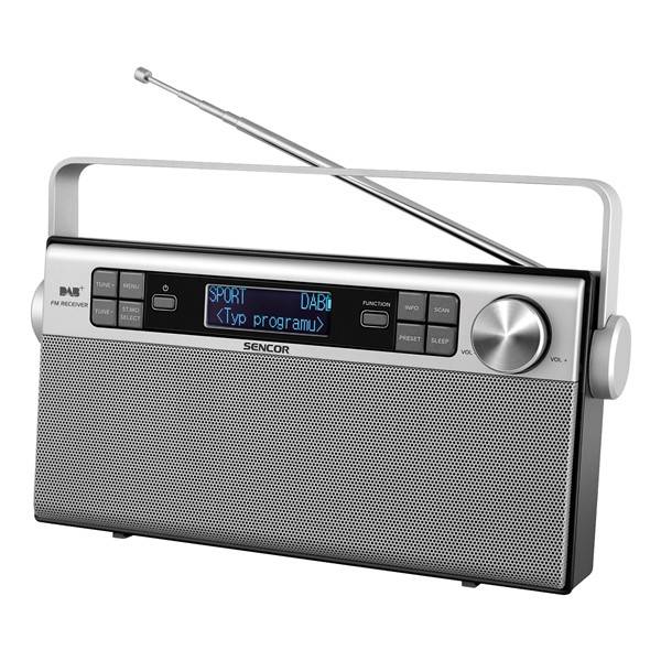 Radiopřijímač s DAB+ Sencor SRD 6600 DAB+  DAB / FM RÁDIO (35048617) stříbrný