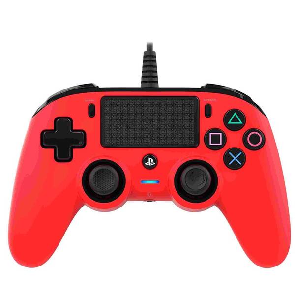 Gamepad Nacon Wired Compact Controller pre PS4 (ps4hwnaconwccred) červený